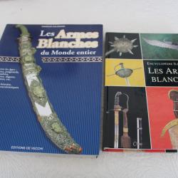 Lot 2 livres armes blanches