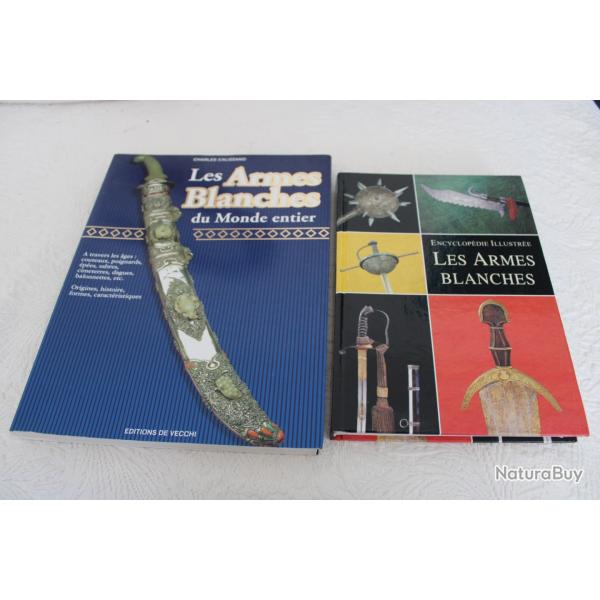 Lot 2 livres armes blanches