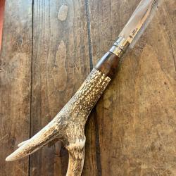 Opinel Taille 12 - 40cm Custom bois de cerf et noyer