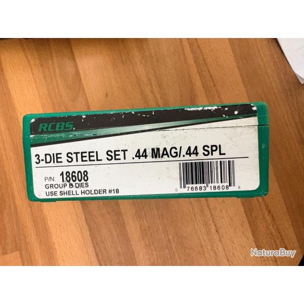 JEU D'OUTIL RCBS 44 MAG /44 SPL SPECIAL REF 18608  3 OUTILS