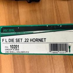 JEU D'OUTIL RCBS 22 HORNET REF 10201  2 OUTILS