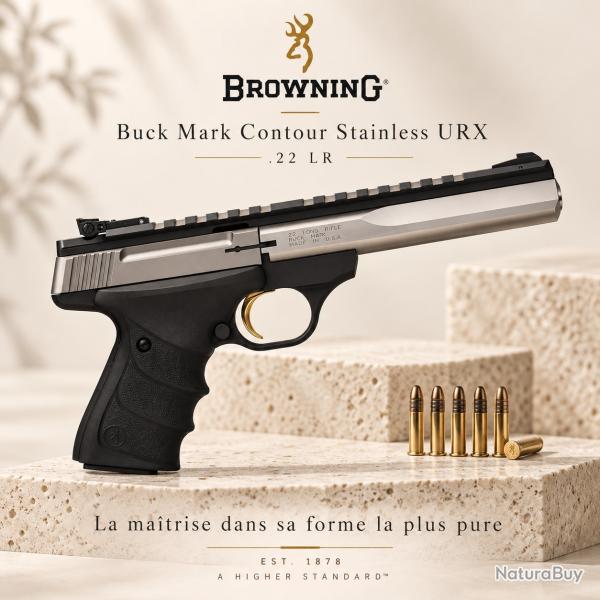 Promotion BROWNING BuckMark Contour Stainless URX