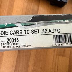 JEU D'OUTIL RCBS 32 AUTO  REF 20015  3 OUTILS carbure