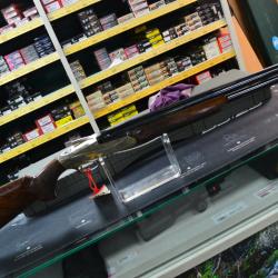 FUSIL SUPERPOSE BENELLI 828S SILVER EDITION LIMITEE AI CALIBRE 12/76 CANON DE 71 CM NEUF