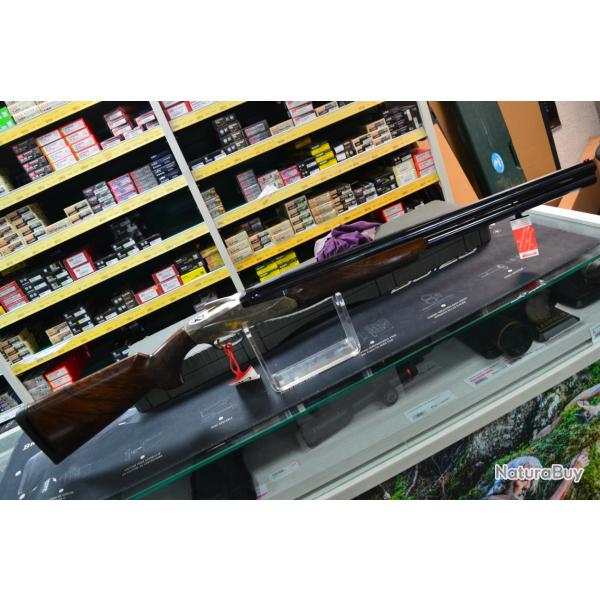 FUSIL SUPERPOSE BENELLI 828S SILVER EDITION LIMITEE AI CALIBRE 12/76 CANON DE 71 CM NEUF