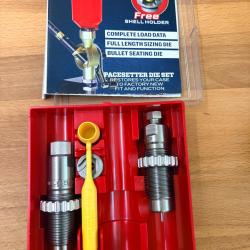 JEU D'OUTIL LEE PACESETTER DIES  8 MM LEBEL   REF 90768  2 OUTILS + SHELL HOLDER