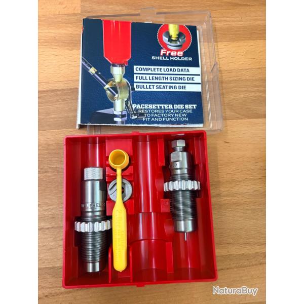 JEU D'OUTIL LEE PACESETTER DIES  8 MM LEBEL   REF 90768  2 OUTILS + SHELL HOLDER