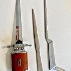 Lot de 3 Coupes Papier , Coupe papier Briquet Gaz - Canif