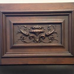 &Eacute;l&eacute;ment Architectural Fran&ccedil;ais Panneau Bois Massif Sculpt&eacute; Mobilier 1900 Antik