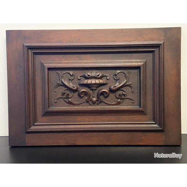 �l�ment Architectural Fran�ais Panneau Bois Massif Sculpt� Mobilier 1900 Antik
