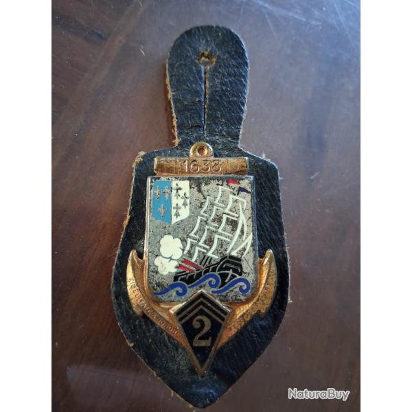 Ancien insigne militaire 2e RIMa  2e R�giment d'Infanterie de Marine 1638