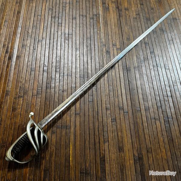 SABRE D'OFFICIER D'INFANTERIE 1882 LAME FORG�E COULAUX KLINGENTHAL MONT�E PAR Maison Edouard Lafleur