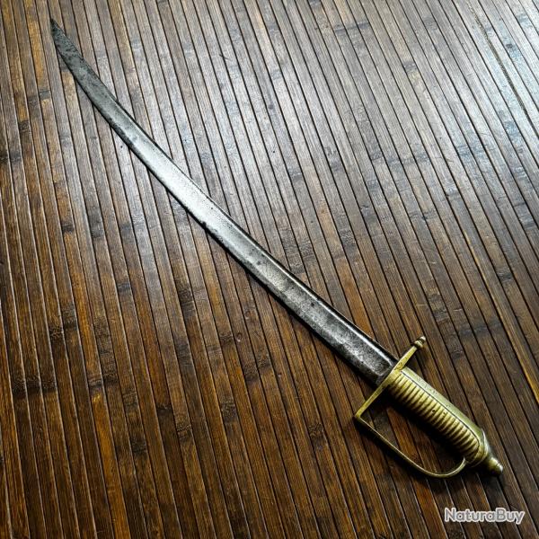 RARE Sabre d'Infanterie Mod�le 1767 - Lame d'Officier Grav�e � Soleil & Lune � - Poin�onn� F&P & VL