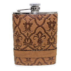 Flasque &agrave; cognac - flasque - Ref 32408-15 - Cadeau th&egrave;me chasse
