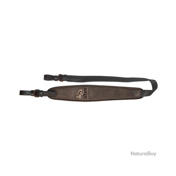 Bretelle d'arme en cuir robuste - Ref 32225-29 - �quipement chasse robuste