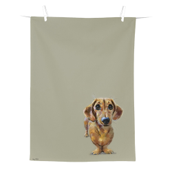 Torchon de cuisine Dog Buddy - Ref 26105-03 - Cadeau th&egrave;me chasse