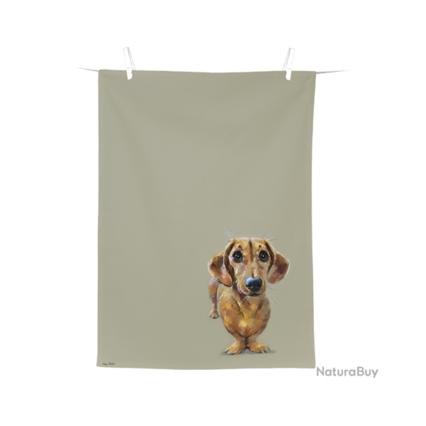 Torchon de cuisine Dog Buddy - Ref 26105-03 - Cadeau th�me chasse