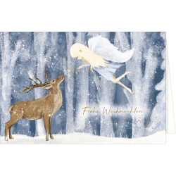 Carte de No&euml;l - Ref 32501-47 - Cadeau th&egrave;me chasse