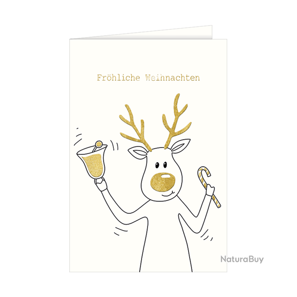 Carte de No�l - Ref 32501-49 - Cadeau th�me chasse