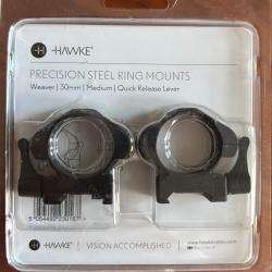 Colliers amovible M&eacute;dium HAWKE 30mm