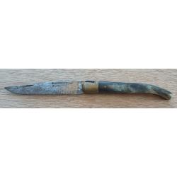 Couteau LAGUIOLE Ancien - GLANDI&Egrave;RES A LAGUIOLE - Plein Manche Corne - XIXe