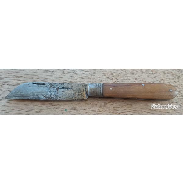 Couteau de collection ancien � LANGRES � - Excellent �tat m�canique