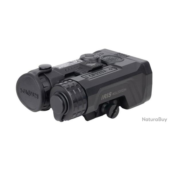 Holosun IRIS-3 laser et lampe 3 voies : 1x laser visible vert+1x IR et lampe IR - Ref HIRISGR3