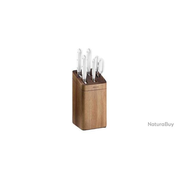 Arcos Riviera Blanc - Bloc Pure 5 Couteaux - Autres ustensiles de cuisine - Ref A2347024
