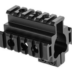 Leapers AR-15 Tri Rail Barrel Mount - Black - Ref 10103406000