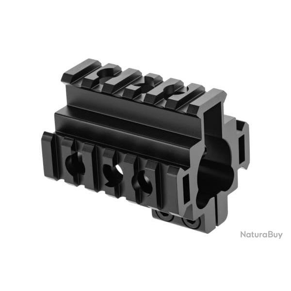 Leapers AR-15 Tri Rail Barrel Mount - Black - Ref 10103406000