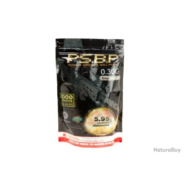 G&G 0.30g Perfect BBs 2000rds - Grey - Ref 10104110000