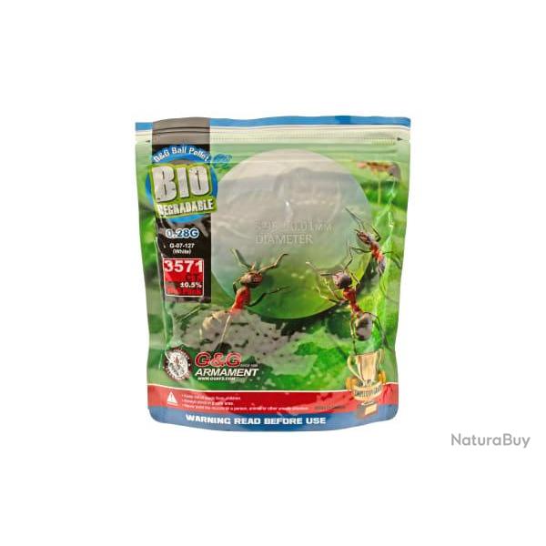 G&G 0.28g Bio Precision BBs 3570rds - Ref 10151800000
