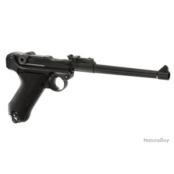 WE P08 8 Inch Full Metal GBB - Black - Ref 10229206000