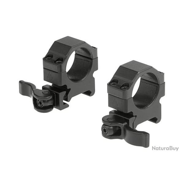 Leapers QD 25.4mm CNC Mount Rings Low - Black - Ref 10233506000