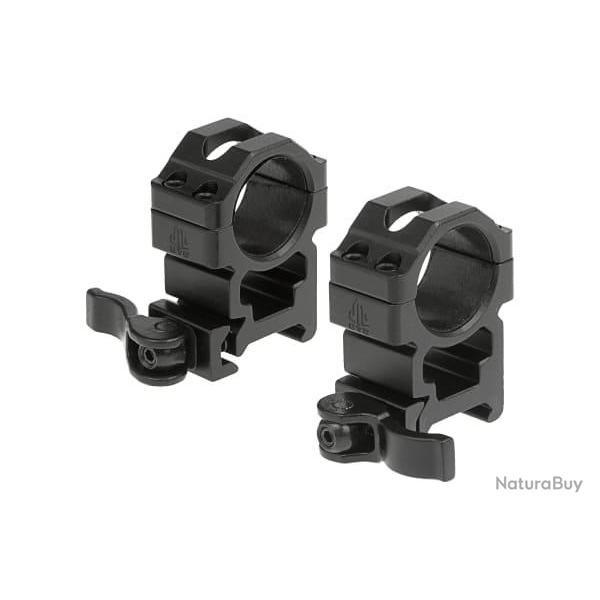 Leapers QD 25.4mm CNC Mount Rings High - Black - Ref 10233706000