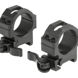 Leapers 30mm QD CNC Mount Rings Low - Black - Ref 10233806000