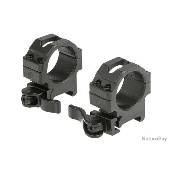 Leapers 30mm QD CNC Mount Rings Low - Black - Ref 10233806000