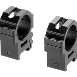 Leapers 30mm QD CNC Mount Rings Medium - Black - Ref 10233906000