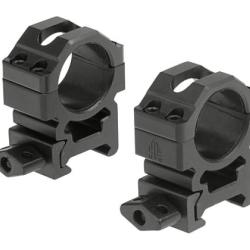 Leapers 25.4mm CNC Mount Rings Medium - Black - Ref 10234206000