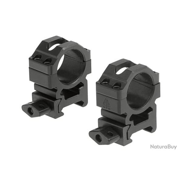 Leapers 25.4mm CNC Mount Rings Medium - Black - Ref 10234206000