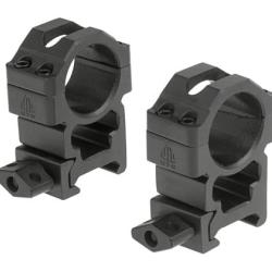 Leapers 25.4mm CNC Mount Rings High - Black - Ref 10234306000