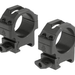Leapers 30mm CNC Mount Rings Low - Black - Ref 10234406000