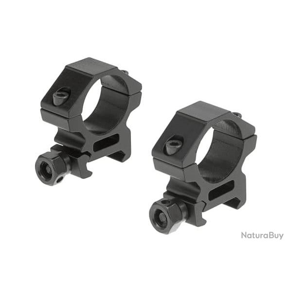 Leapers 25.4mm Mount Rings Low - Black - Ref 10235106000