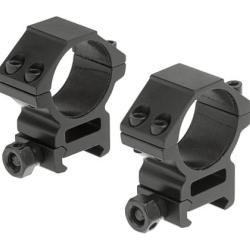 Leapers 30mm Mount Rings Medium - Black - Ref 10235306000