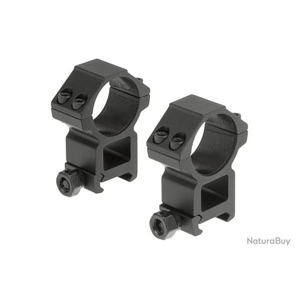 Leapers 30mm Mount Rings High - Black - Ref 10235406000