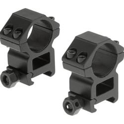 Leapers 25.4mm Mount Rings High - Black - Ref 10235706000