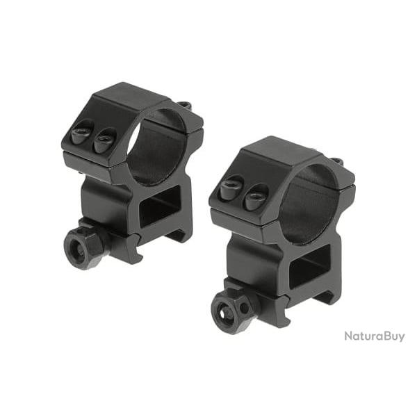 Leapers 25.4mm Mount Rings High - Black - Ref 10235706000