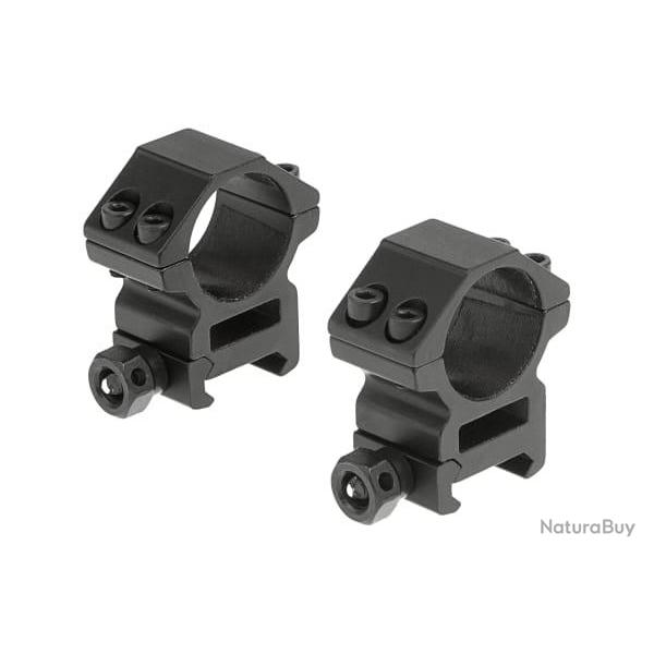 Leapers 25.4mm Mount Rings Medium - Black - Ref 10235806000