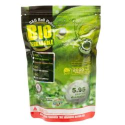 G&G 0.25g Bio Precision BBs 2000rds - White - Ref 10310800100