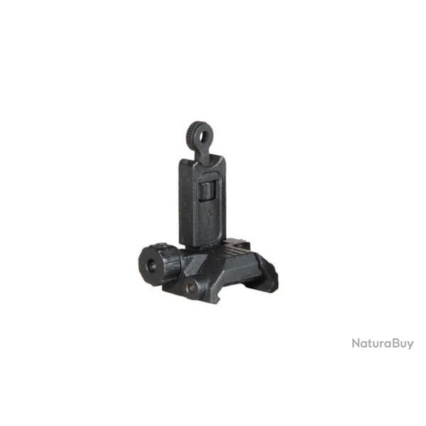 Ares ASR021 Flip-Up Rear Sight Plastic - Black - Ref 10576706000